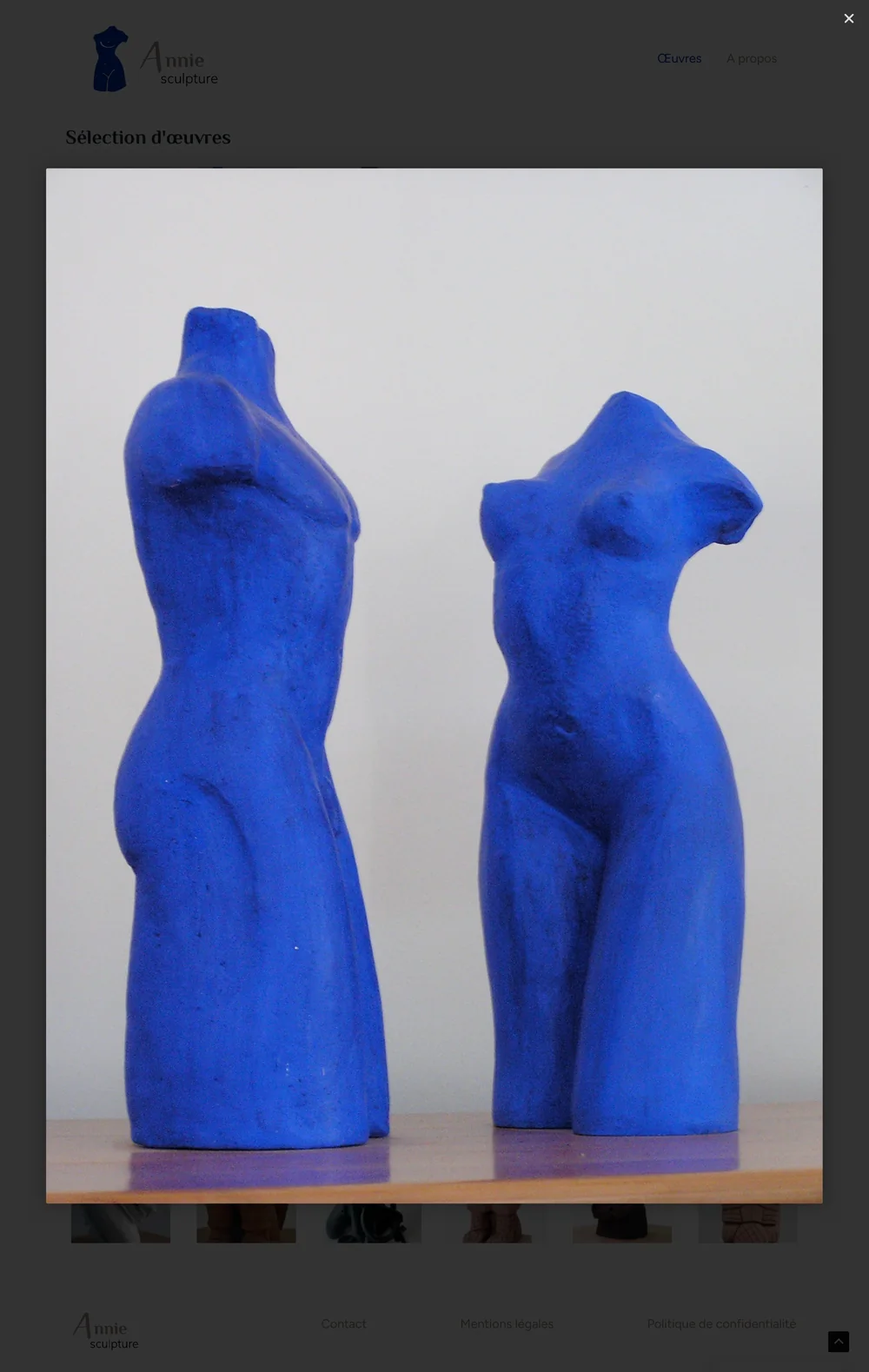 Détail d'une œuvre — Annie Sculpture