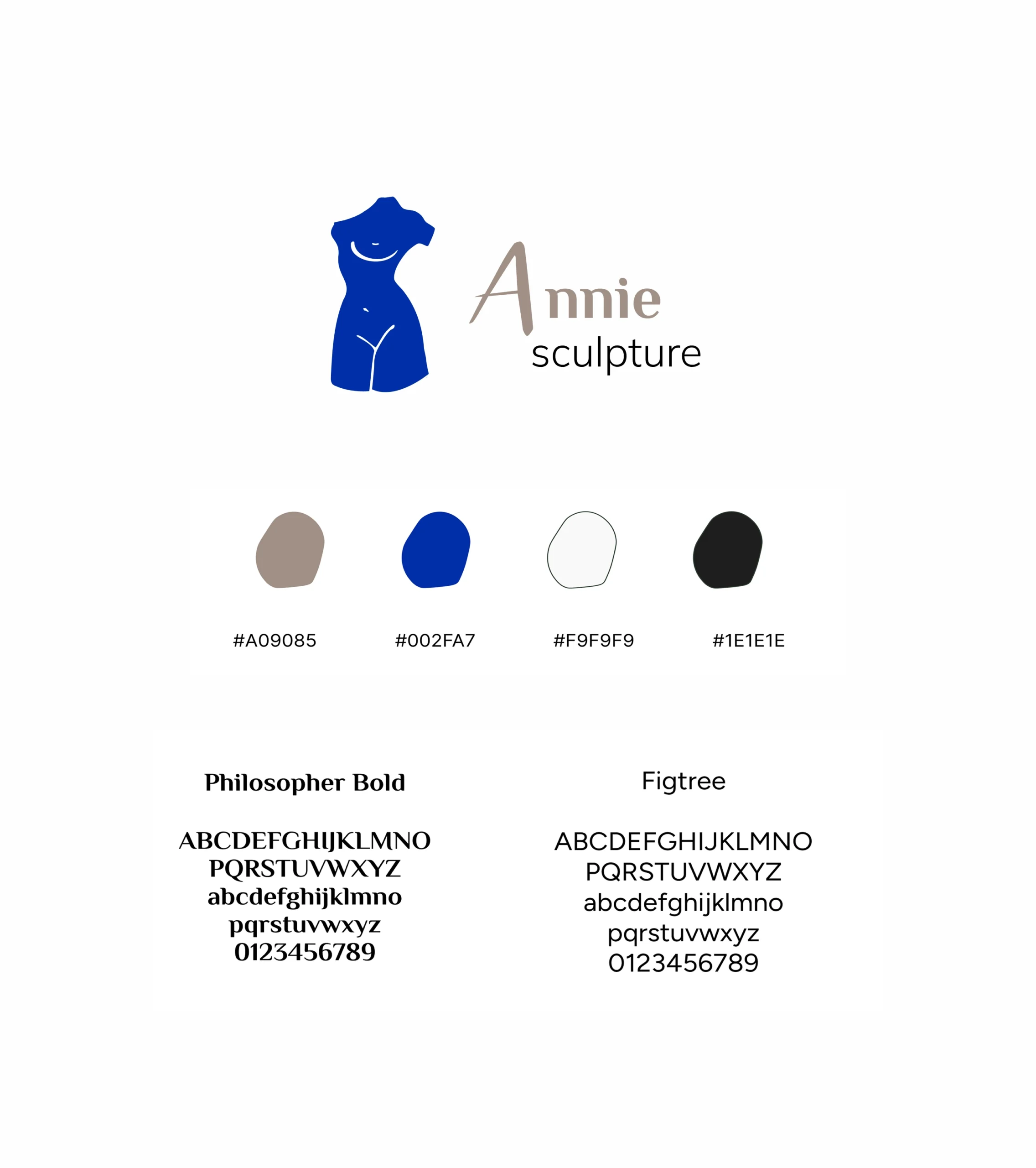 Identité visuelle d'Annie Sculpture