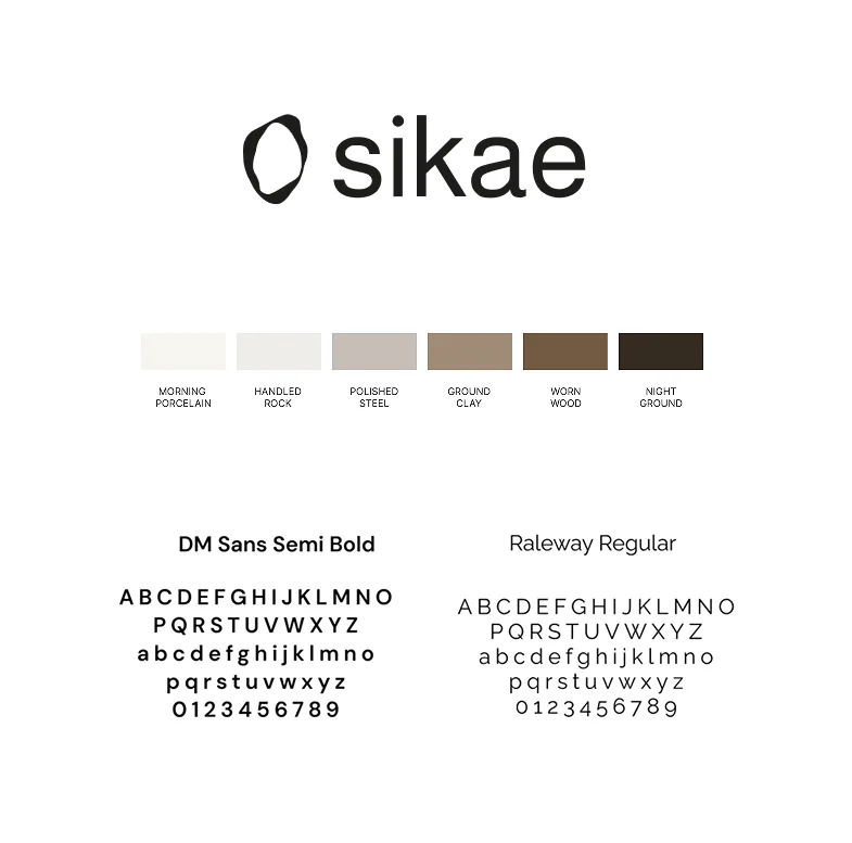 Identité visuelle de la marque Sikae